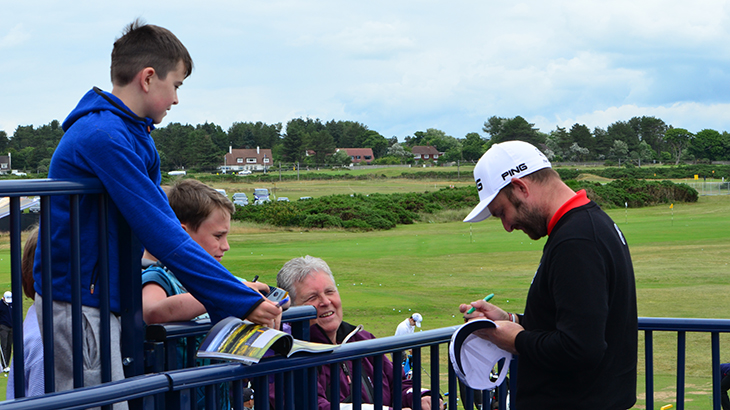 On their way out to the course, they saw golf ball...