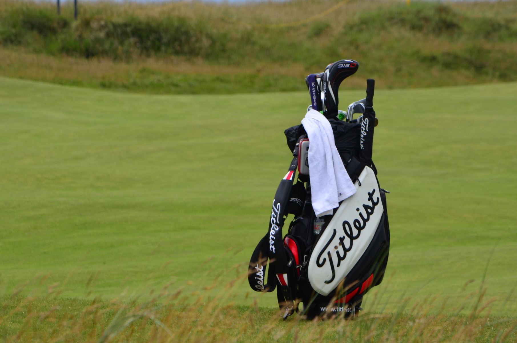 Titleist Brand Ambassador Robert Strebb bag on the...